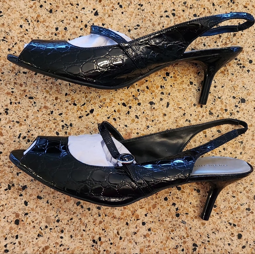 Peep Toe MaryJane Slingbacks